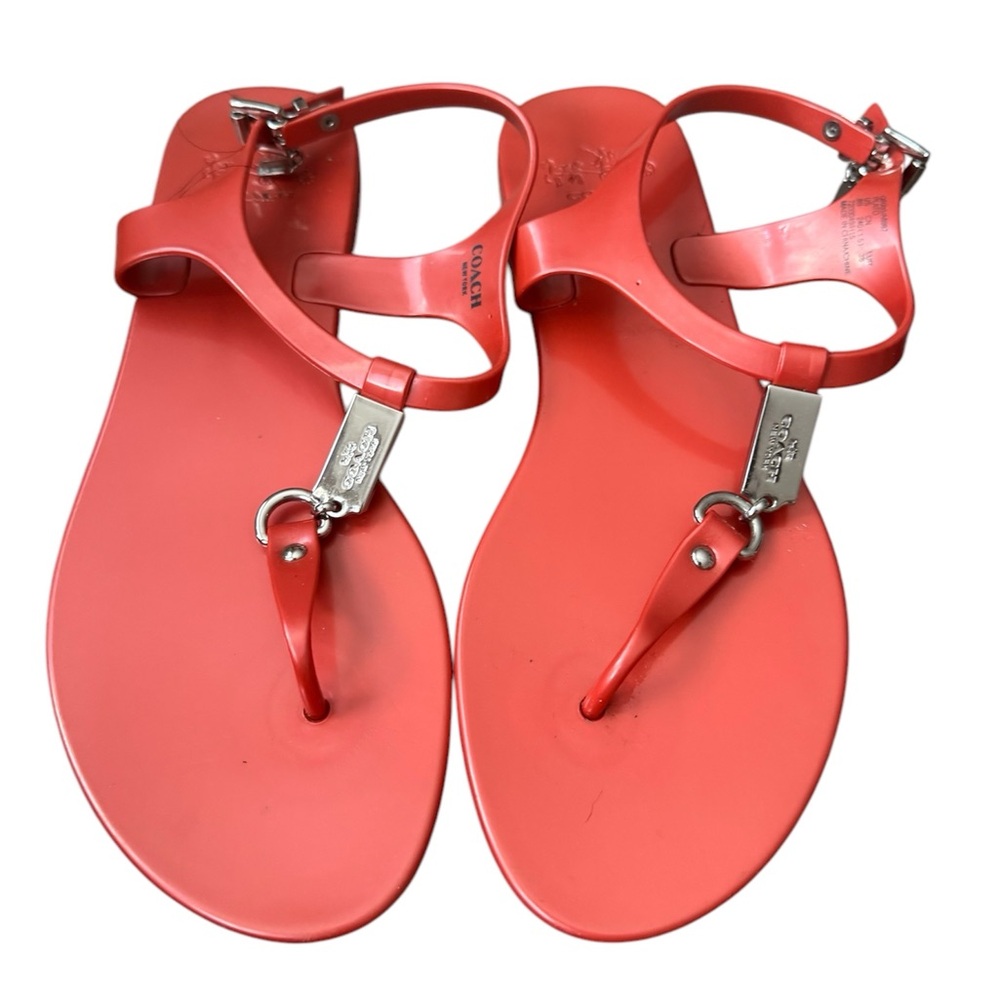 Women'sSandals coach  Plato jelly sandals orange 8B